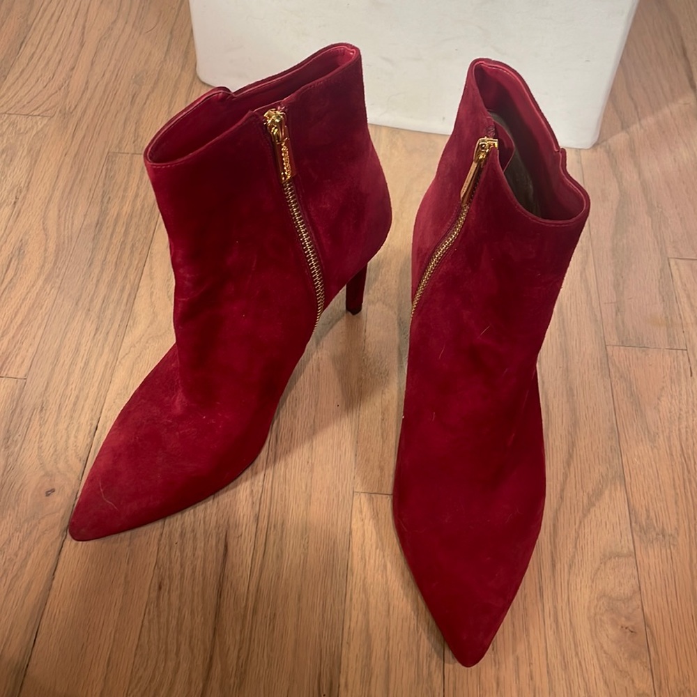 Michael Koes Dark Red Booties